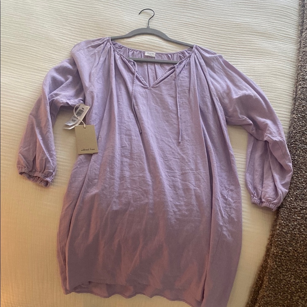 Aritzia Wilfred Free Purple Dress